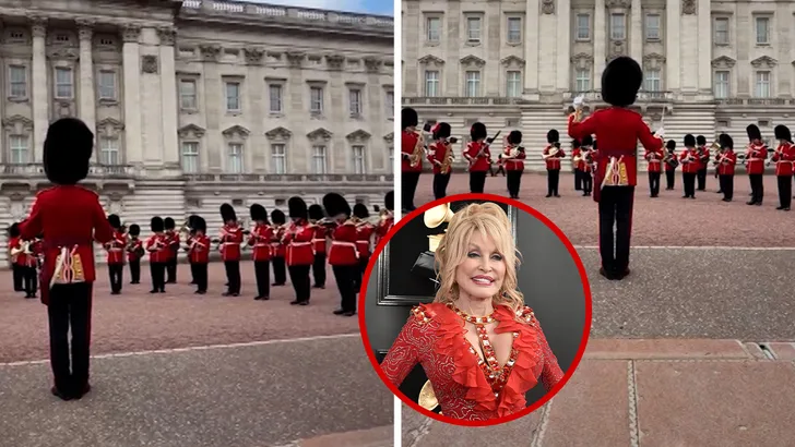 Dolly Parton Honored by Royal Family Playing '9 to 5' Outside Buckingham Palace